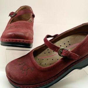 KLOGS Suede Leather Clog Slides Mary Jane